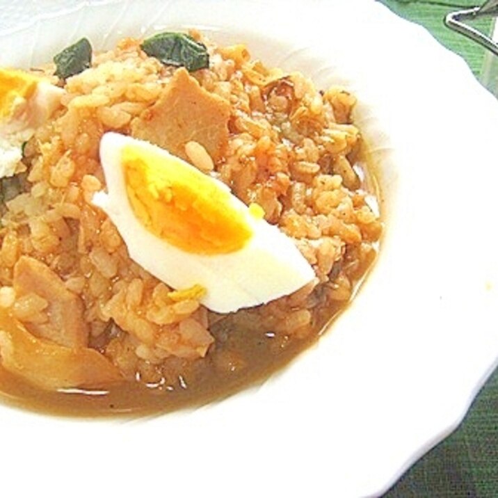 リメイク◎パエリアふう←焼き魚（ぶり、鰻）残りご飯